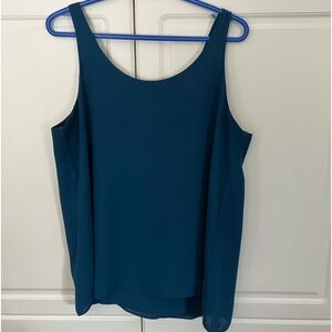 Green sleeveless dressy tank top